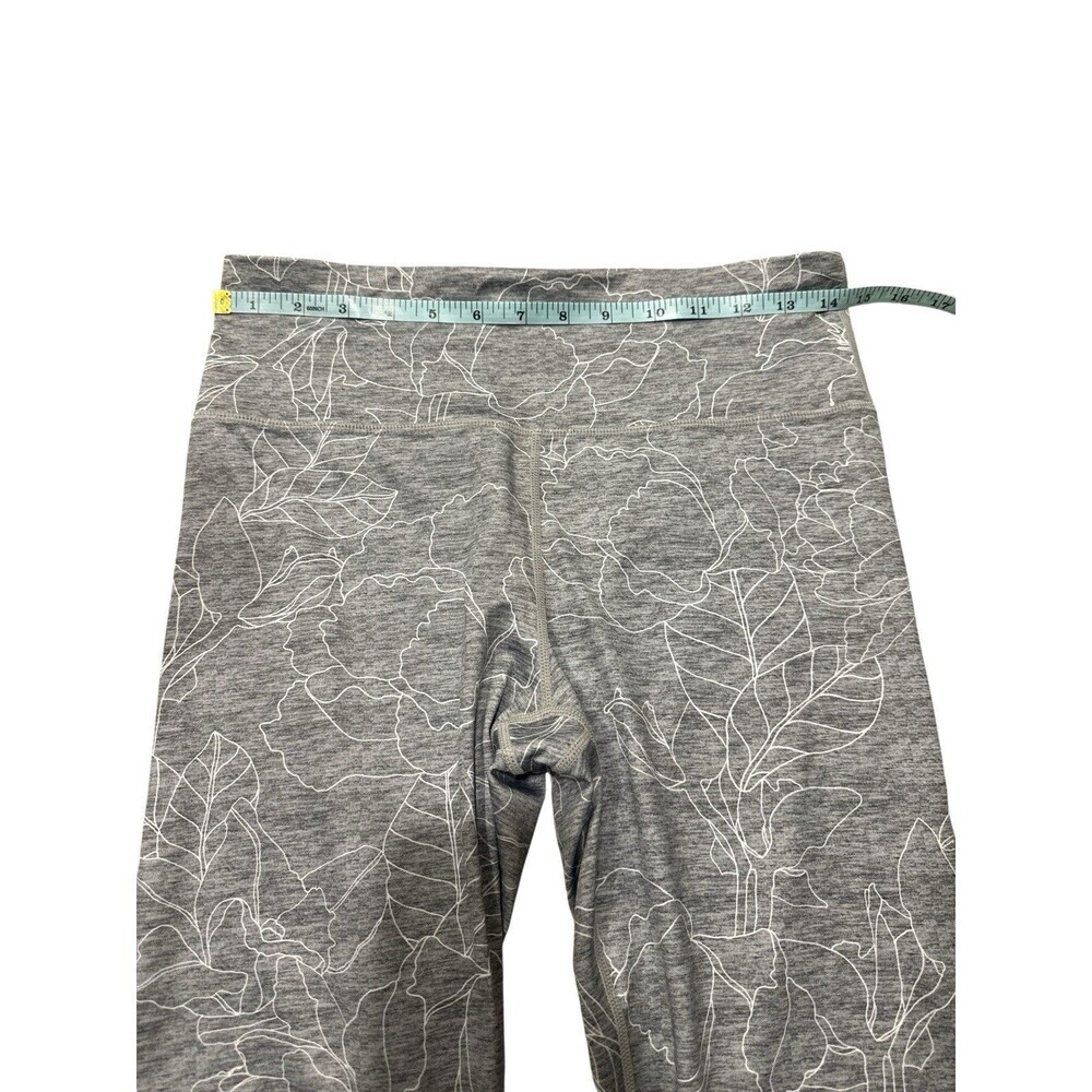 GapFit Eclipse Gray Floral Print High Rise Leggings Women’s Size M - Picture 5 of 7
